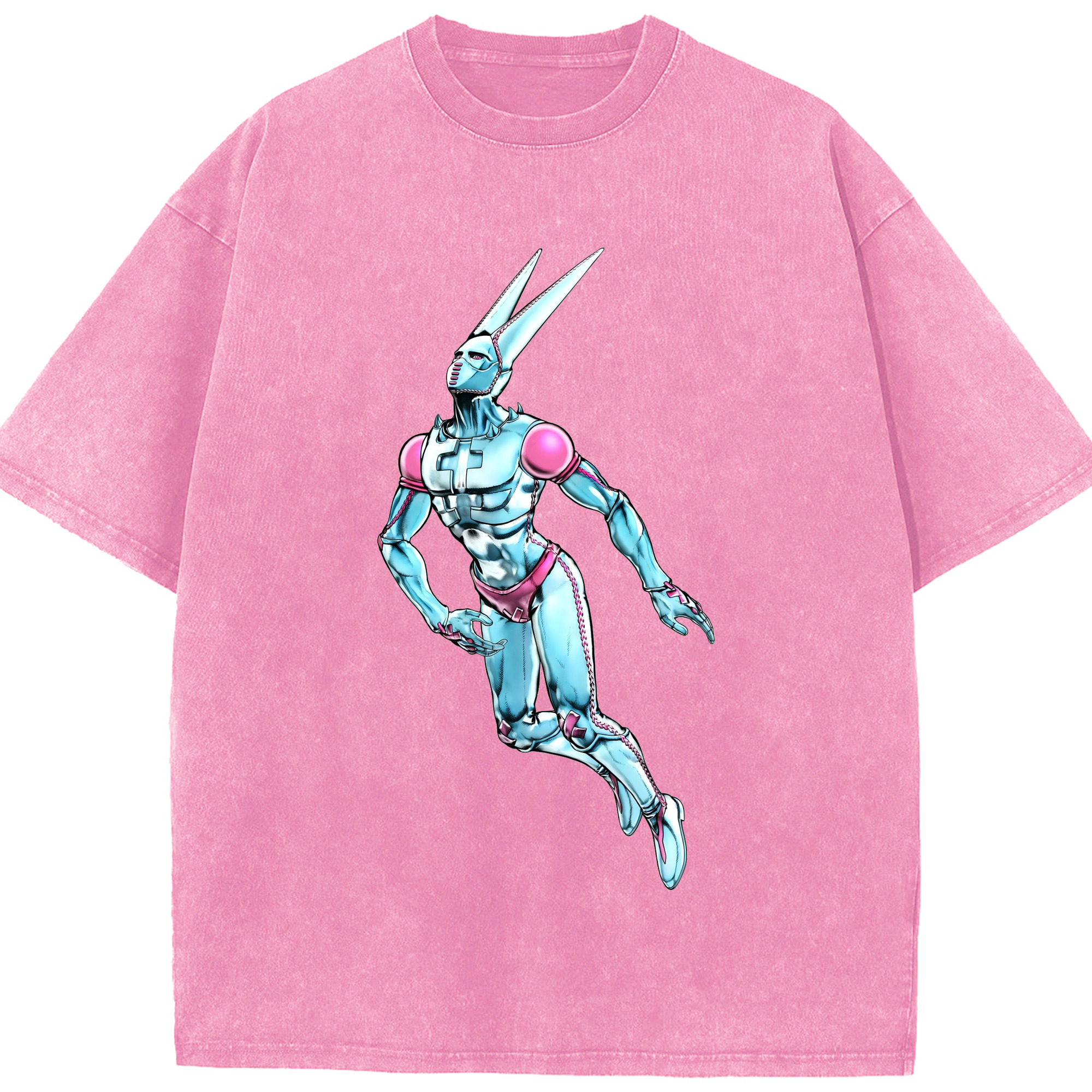 （画像用） ジョジョの奇妙な冒険 JoJo's Bizarre Adventure 綿100% ヴィンテージ風 半袖Tシャツ（フロントプリント）